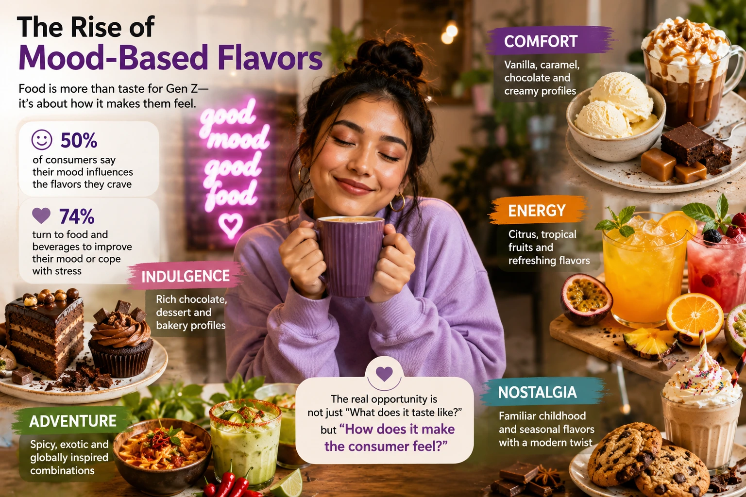 Global flavor combinations and familiar formats